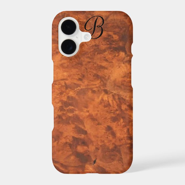 Circassian Walnut Burl iPhone 7 case *monogram* (Back)