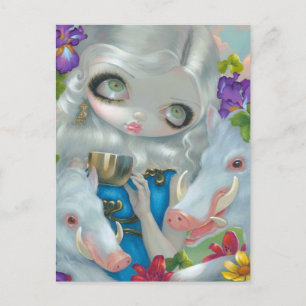 "Circe and the Swine" Postcard
