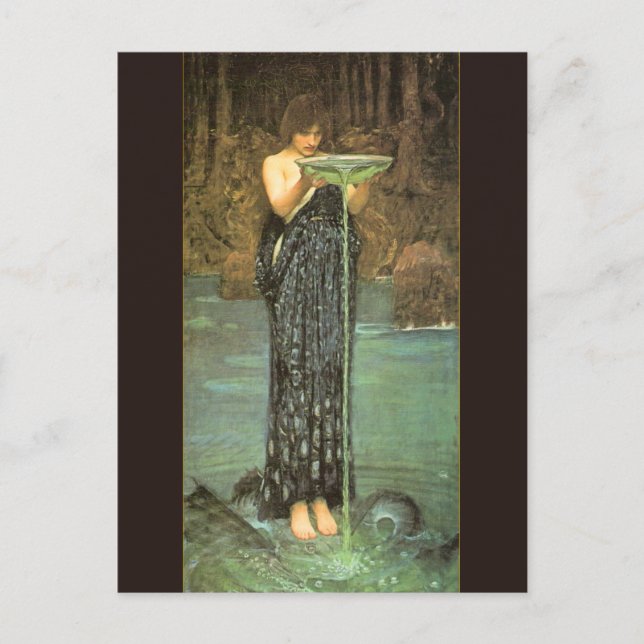 Circe Invidiosa - 1892  by John William Waterhouse Postcard (Front)