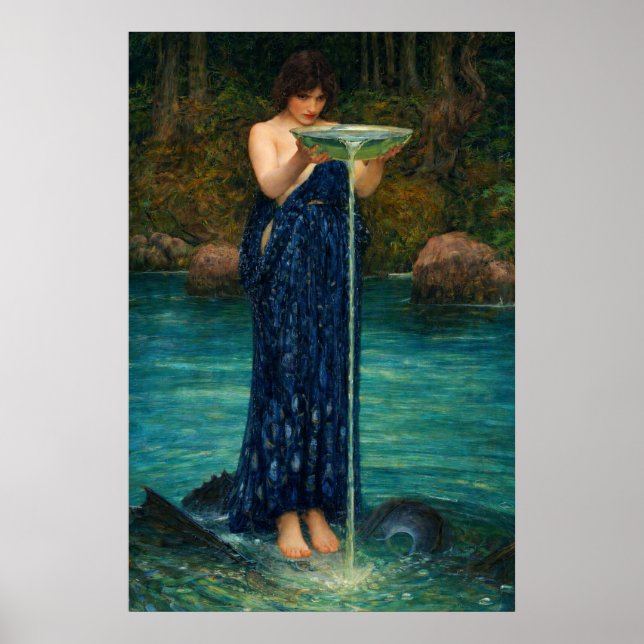Circe Invidiosa by John William Waterhouse Poster (Front)