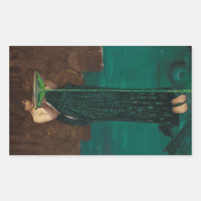 Circe Invidiosa by John William Waterhouse Sticker (Front)
