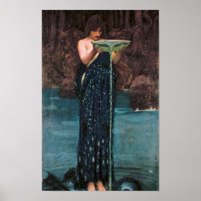 Circe Invidiosa. Jealous Circe, 1892 by John Willi Poster (Front)