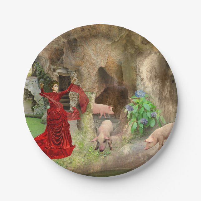 Circe na Quinta da Regaleira Paper Plate (Front)