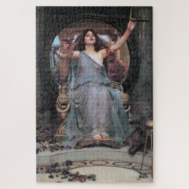 Circe Offering the Cup to Odysseus, Waterhouse Jigsaw Puzzle (Vertical)