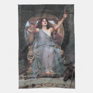 Circe Offering the Cup to Odysseus, Waterhouse Kitchen Towel