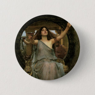Circe Offering the Cup to Ulysses by JW Waterhouse 2 Inch Round Button