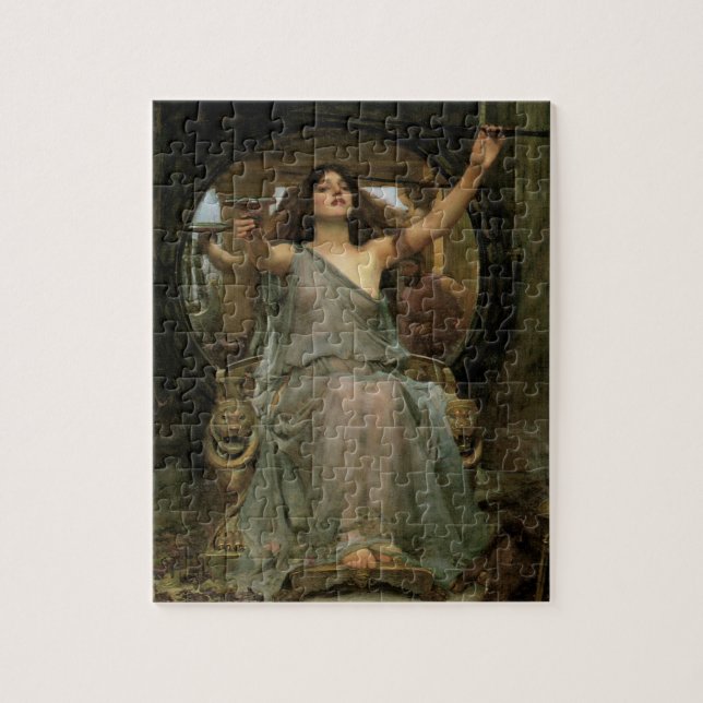 Circe Offering the Cup to Ulysses by JW Waterhouse Jigsaw Puzzle (Vertical)