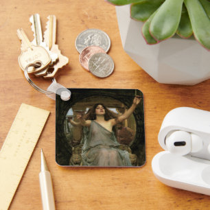 Circe Offering the Cup to Ulysses by JW Waterhouse Keychain
