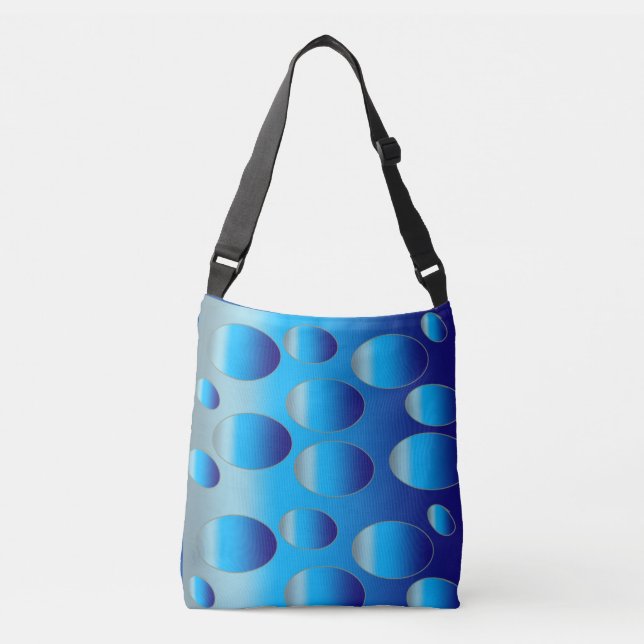  circle 3D effect fun  Crossbody Bag (Front)