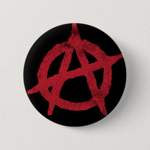 'circle a' anarchy symbol 2 inch round button