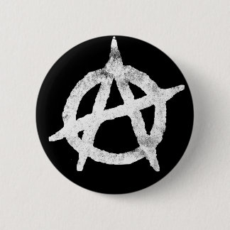 'circle a' anarchy symbol 2 inch round button