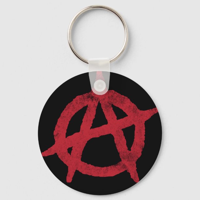 'circle a' anarchy symbol keychain (Front)