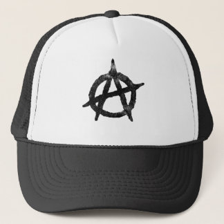 'circle a' anarchy symbol trucker hat