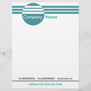 Circle And Stripes Letterhead