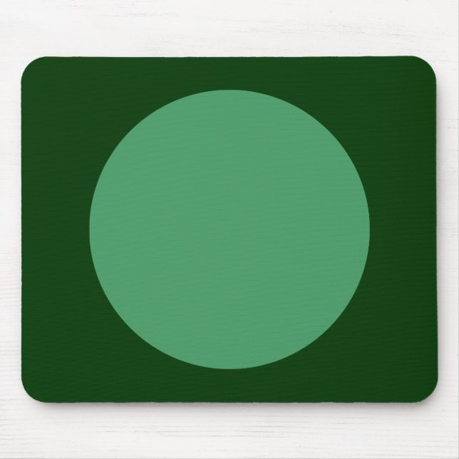 Circle - Army Green and Dk Green Mouse Pad (Front)