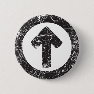 Circle Arrow 2 Inch Round Button