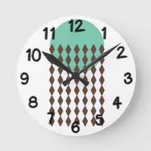 Circle Art Round Clock