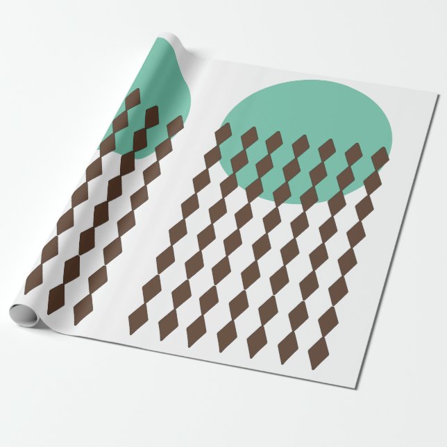 Circle Art Wrapping Paper (Unrolled)
