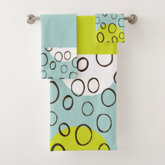 Circle  bath towel set