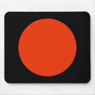 Circle - Brick with Black Mouse Pad