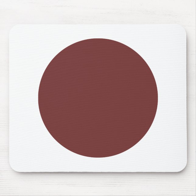 Circle - Brown and White Mouse Pad (Front)