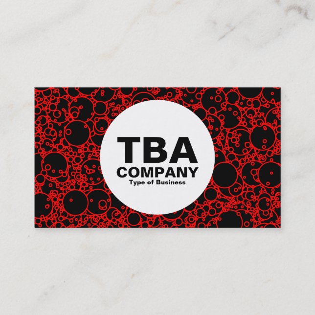 Circle - Bubbles Business Card (Front)