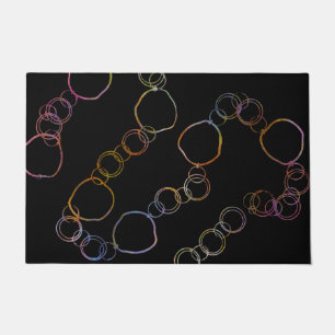Circle Chain Rainbow  Doormat