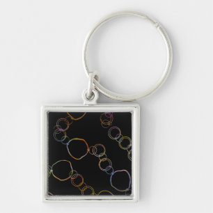 Circle Chain Rainbow Keychain