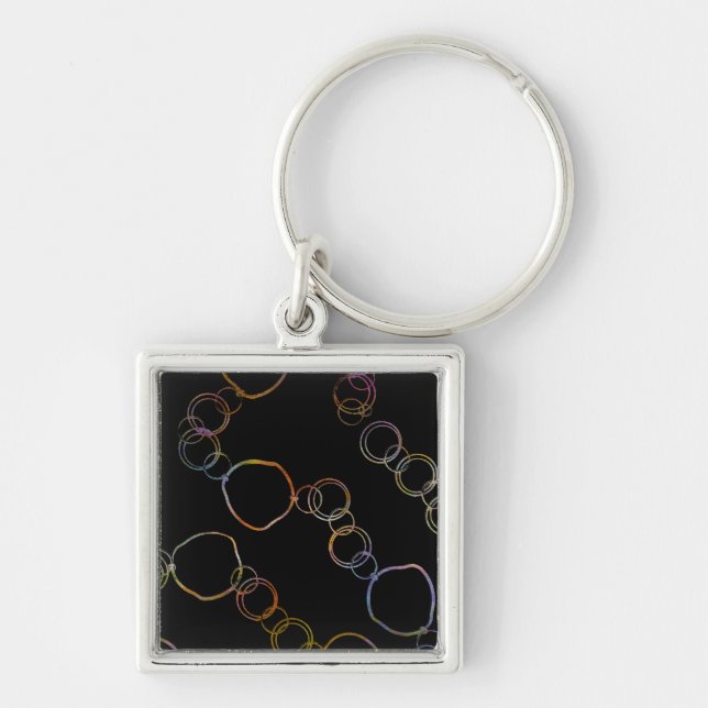 Circle Chain Rainbow Keychain (Front)
