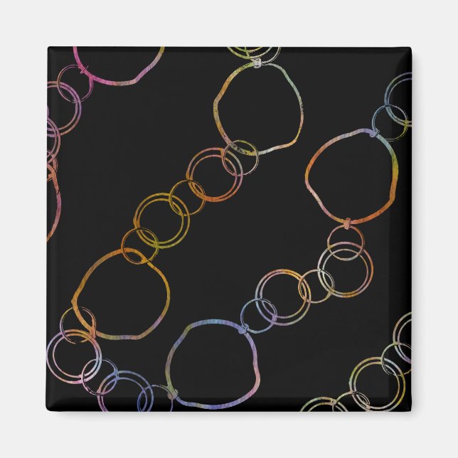 Circle Chain Rainbow Magnet (Front)