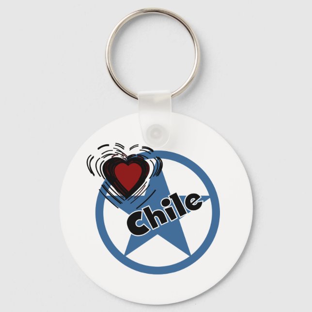 Circle Chile Keychain (Front)