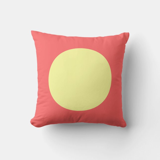 Circle Colours 01 - Alternating Throw Pillow (Front)