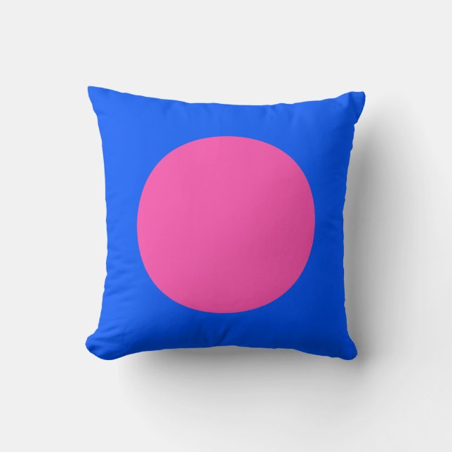 Circle Colours 07 - Alternating Throw Pillow (Front)