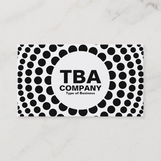 Circle - Concentric Spots Business Card (Front)