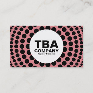 Circle - Concentric Spots - Pink e3868f Business Card