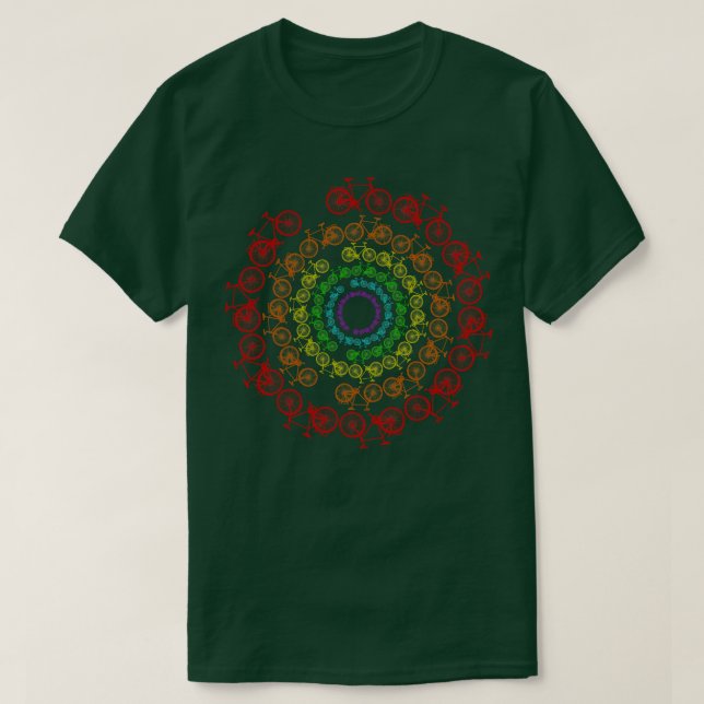Circle Cycling Bicycle T-Shirt (Design Front)