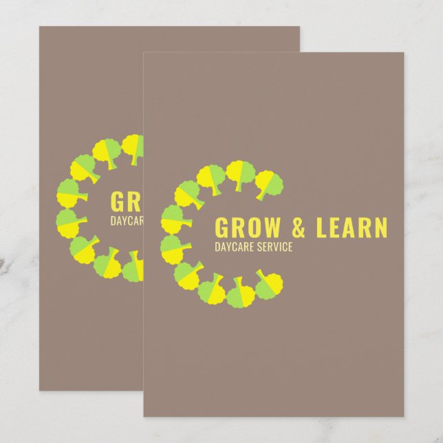 Circle Design Circle Logo Circular Logo Art Invitation (Front/Back)