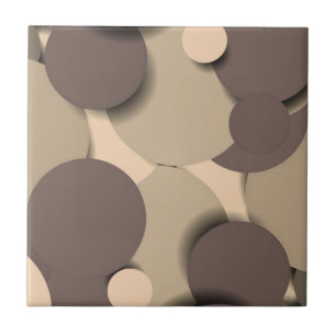 Circle Design Neutrals Tile
