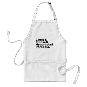 Circle Ellipse Hyperbola Parabola Conic Sections Standard Apron