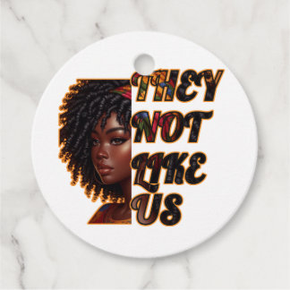Circle Favour Tags – They Not Like Us