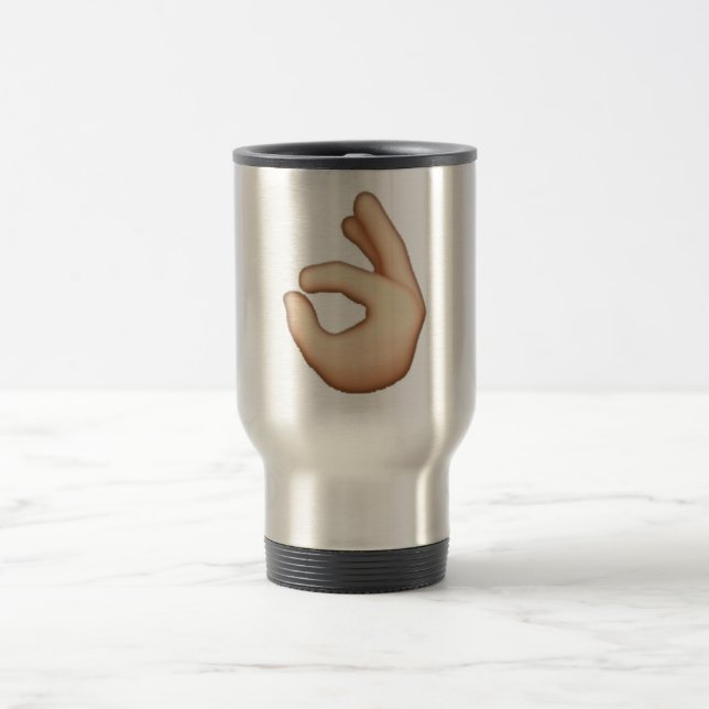Circle Finger - Emoji Travel Mug (Center)