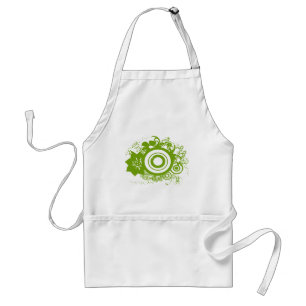 Circle Flowers Swirly - Customized - Customized Standard Apron