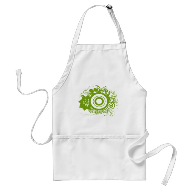 Circle Flowers Swirly - Customized - Customized Standard Apron (Front)
