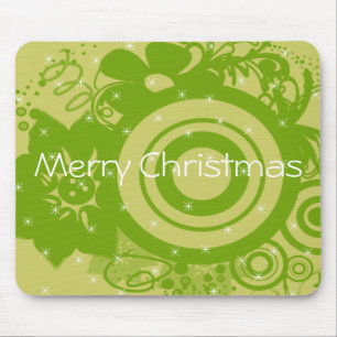 Circle Flowers Swirly - Customized Mouse Pad