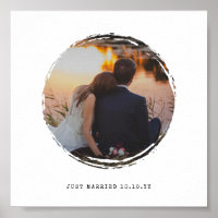 Circle Frame Paint Splotch Photo Love