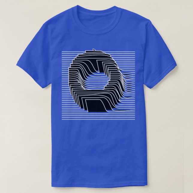 Circle Geometric Lines T-Shirt (Design Front)