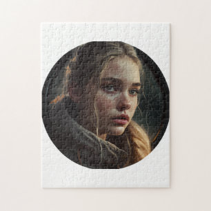 Circle girl jigsaw puzzle