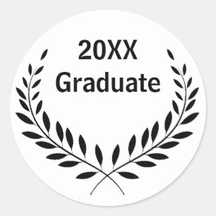 Circle Graduate Date - Circle Sticker