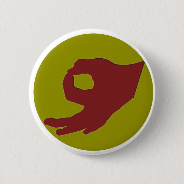 Circle Hand Game Number 2 Button (Front)