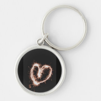 Circle heart keychain